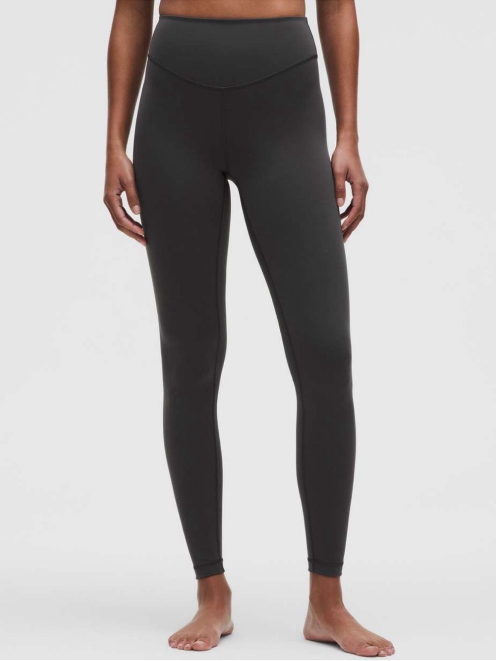Lululemon Wunder Under High Rider Tight Leggings Graphite Gray Size 4